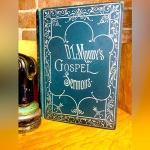 D.L Moody góspel sermón 1896 edition,beautiful illustrations throughout book.
